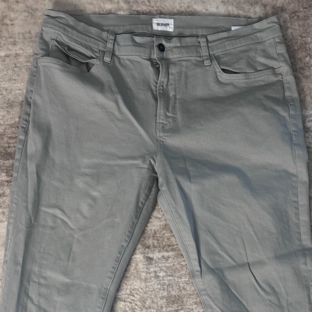 Hudson Jeans Brand Ace Style Skinny Jeans in Stretch Denim, Tan, 38x32